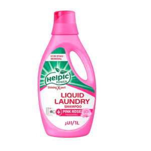 Helpic Power Liquid Laundry Shampoo – Pink Rose Freshness (1 Liter)